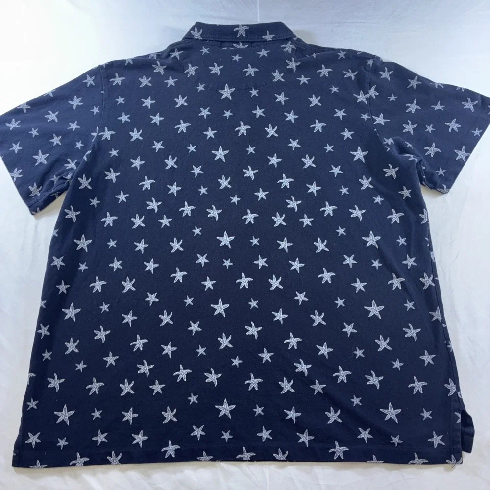 Polo Ralph Lauren Polo Starfish Design Nautical Beach Wear Men's XXL Blue